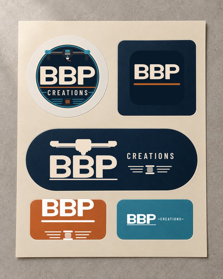 Die-cut BBP sticker sheet